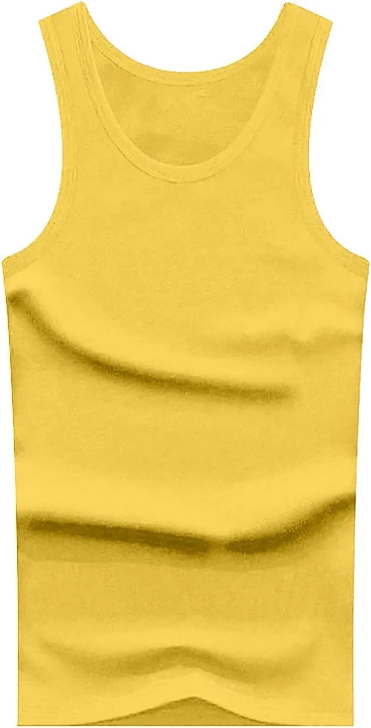 Mens Cotton Gym Tank Tops Athletic Sleeveless Bodybuilding Workout Muscle Shirts Dry Fit Moisture Wicking Sweatshirts