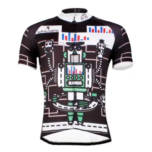 Men's Cycling Crazy Robot Pattern Bike Shirt Summer Short Sleeve NO.747