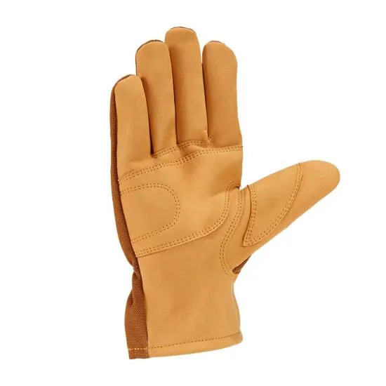 Men's Duck Synthetic Leather Open Cuff Glove