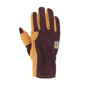 Men's Duck Synthetic Leather Open Cuff Glove