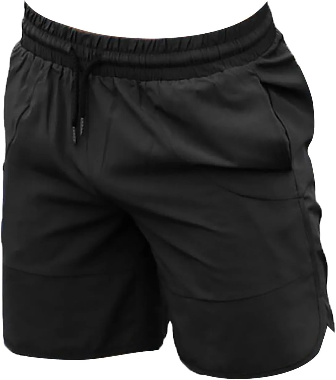 Men's Gym Workout Shorts 7 Inch Quick Dry Casual Athletic Shorts Lightweight Running Bodybuilding Shorts with Pockets