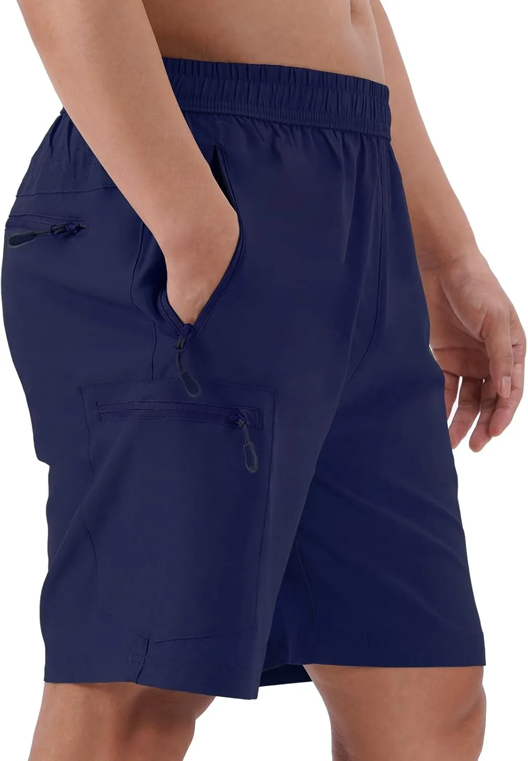 Men's Hiking Cargo Shorts Quick Dry Athletic Workout Gym Shorts with 4 Pockets