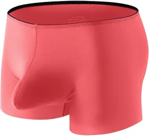 Mens Ice Silk Boxers Ultra-Thin Underwear Breathable Seamless Comfortable Boxer Briefs, Stretchy & Breathable