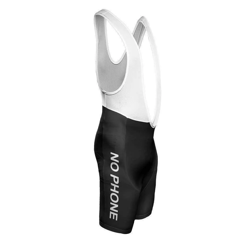 Men's Keep Riders No Phone Keep Gel Padded Cycling Bib