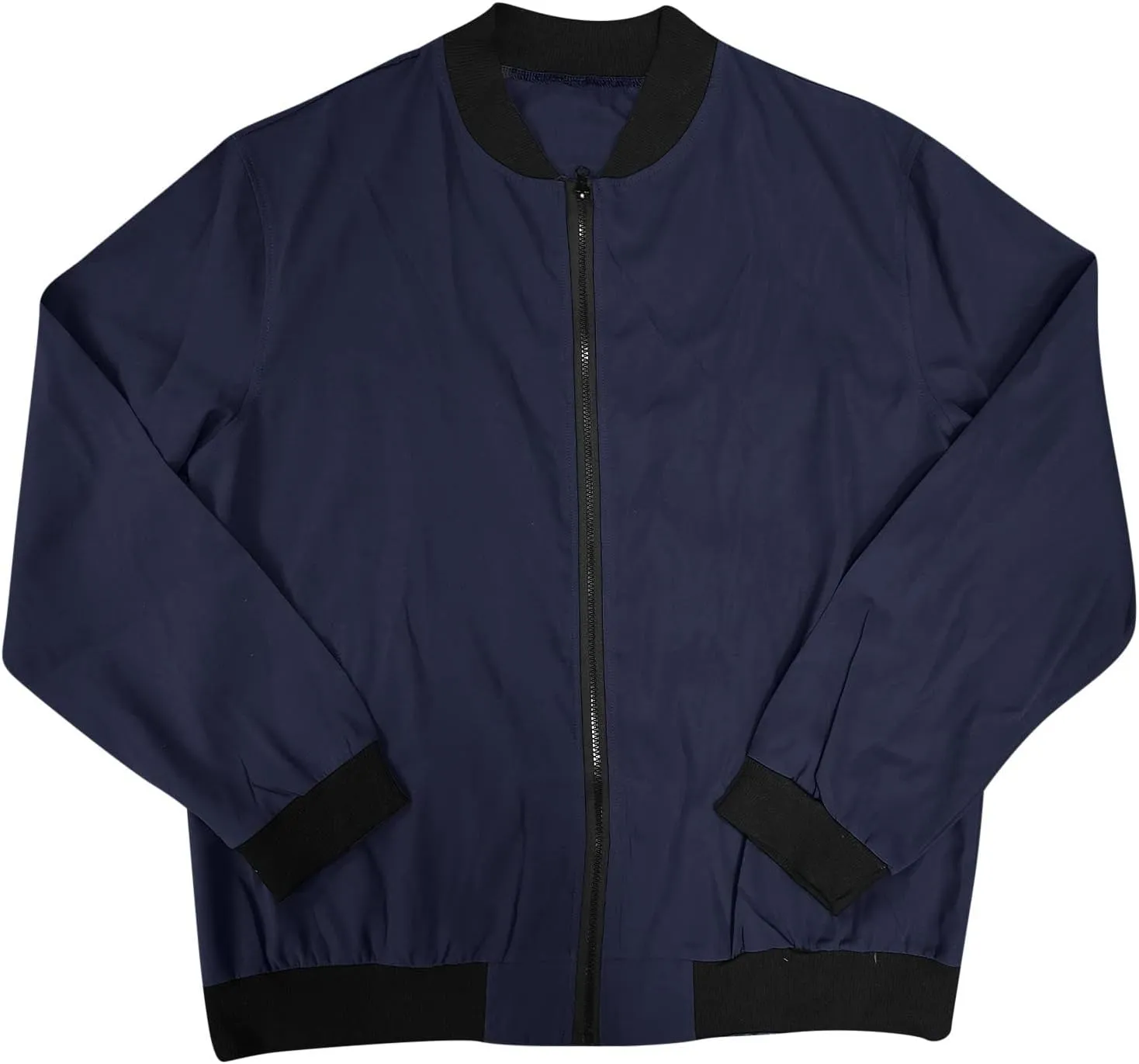 Men's Lightweight Bomber Jacket Causal Varsity Flight Windbreaker Track Jacket