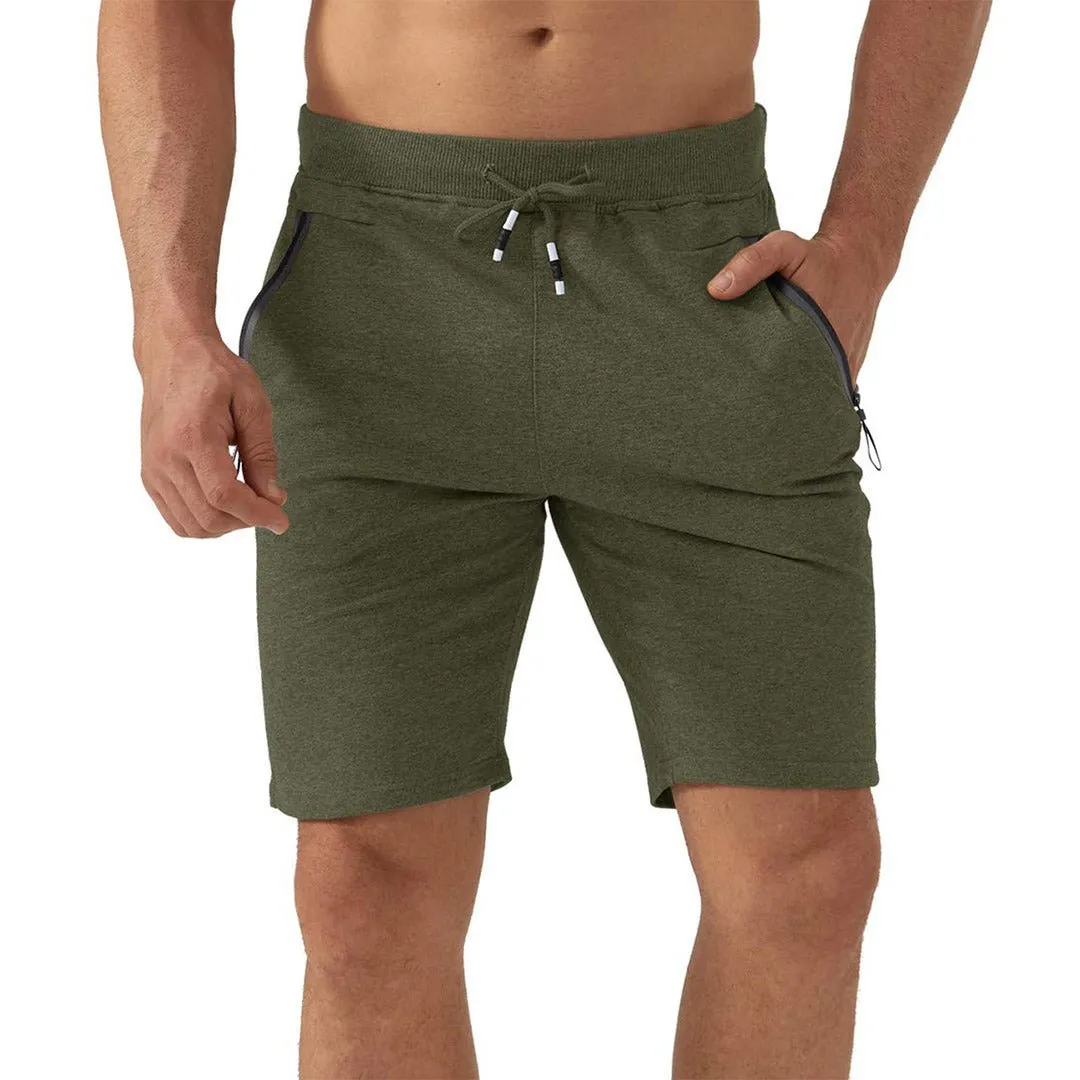 Men's Lightweight Gym Elastic Waist Running Shorts