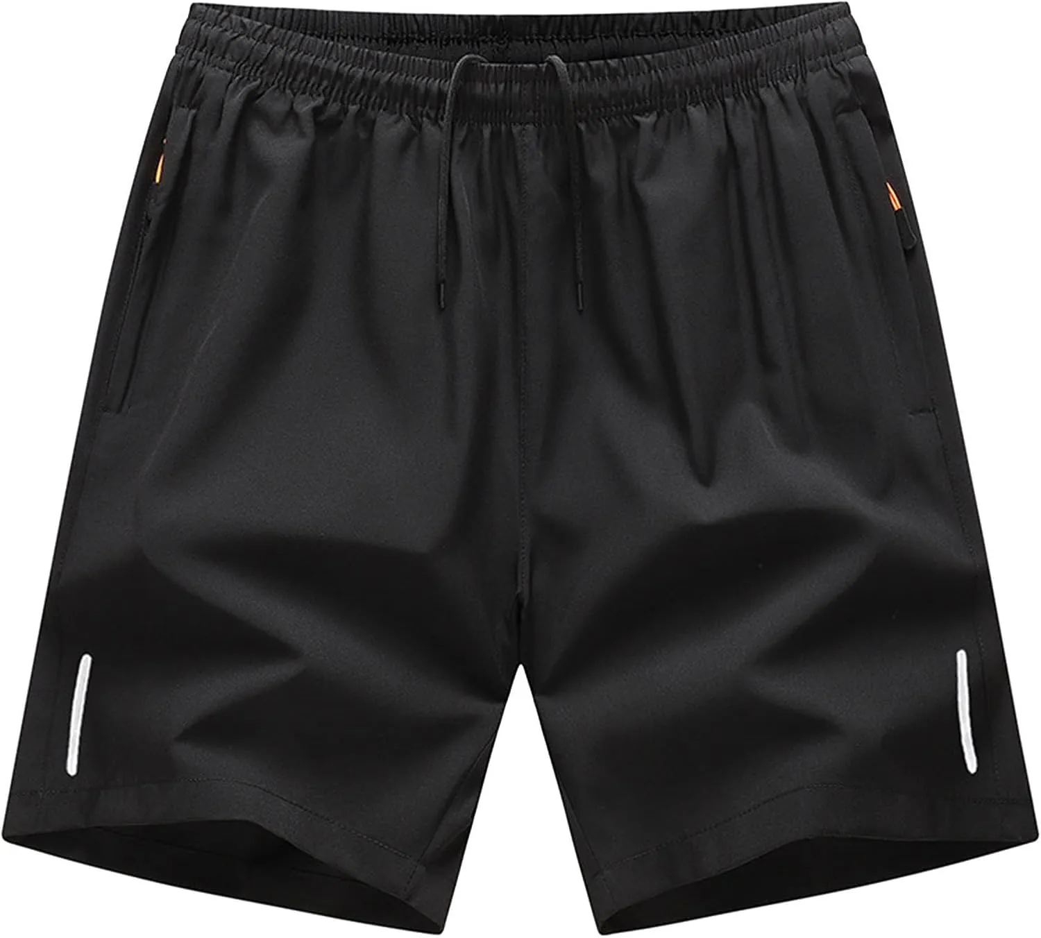 Men's Loose Athletic Shorts with Zipper Pockets Summer Quick Dry Running Workout Shorts Casual Gym Training Pants
