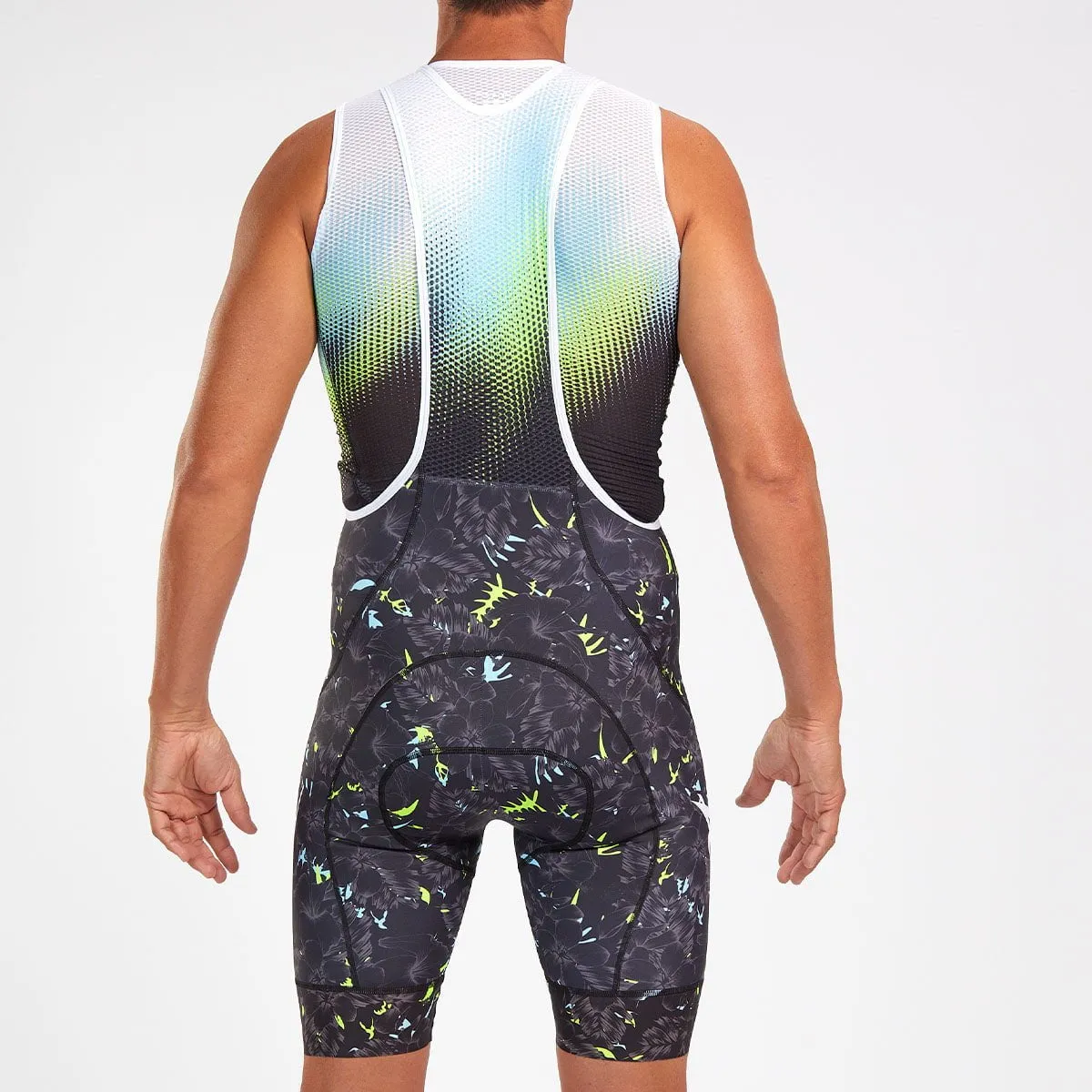 Mens LTD Cycle Bib - Live Aloha