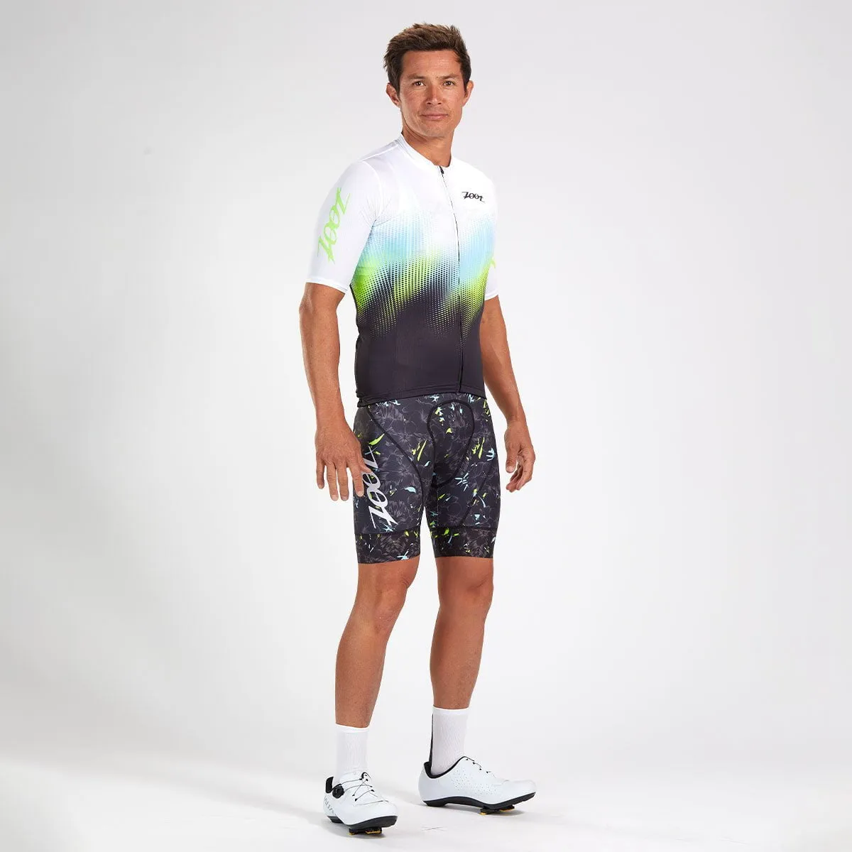 Mens LTD Cycle Bib - Live Aloha