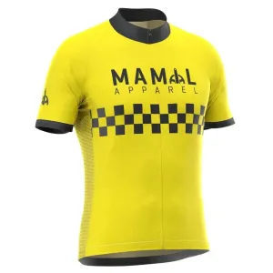 Men's MAMIL Apparel 1977 Tour de France Yellow Jersey Short Sleeve Cycling Jersey