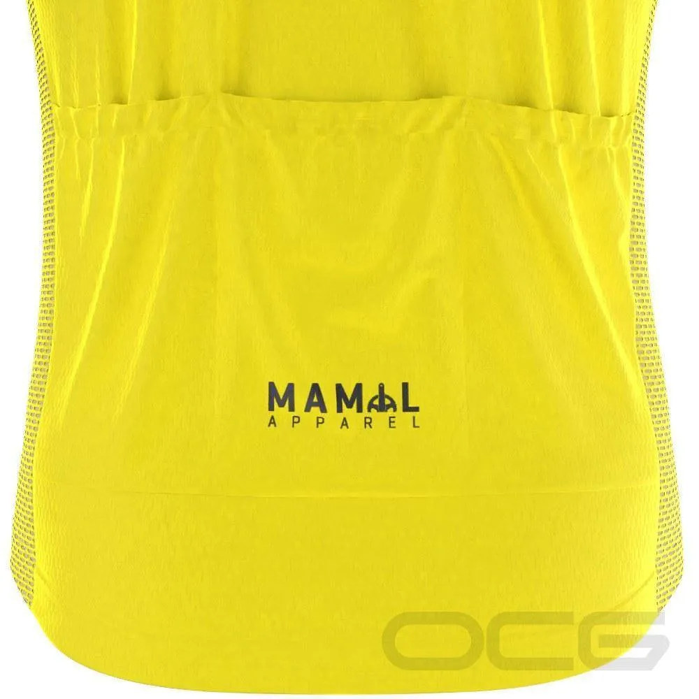 Men's MAMIL Apparel 1977 Tour de France Yellow Jersey Short Sleeve Cycling Jersey