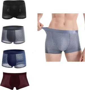 Men's Mesh Boxer Briefs, Breathable Underwear Trunks, Multipack, Breathable Soft Moisture-Wicking
