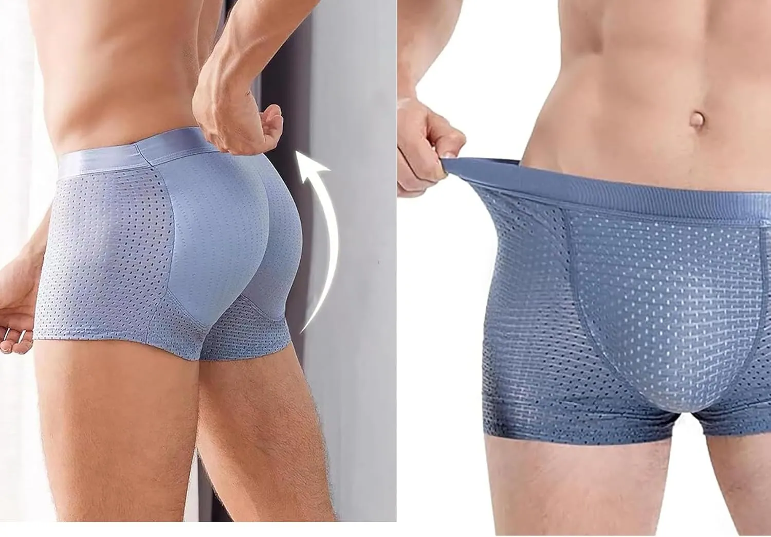 Men's Mesh Boxer Briefs, Breathable Underwear Trunks, Multipack, Breathable Soft Moisture-Wicking