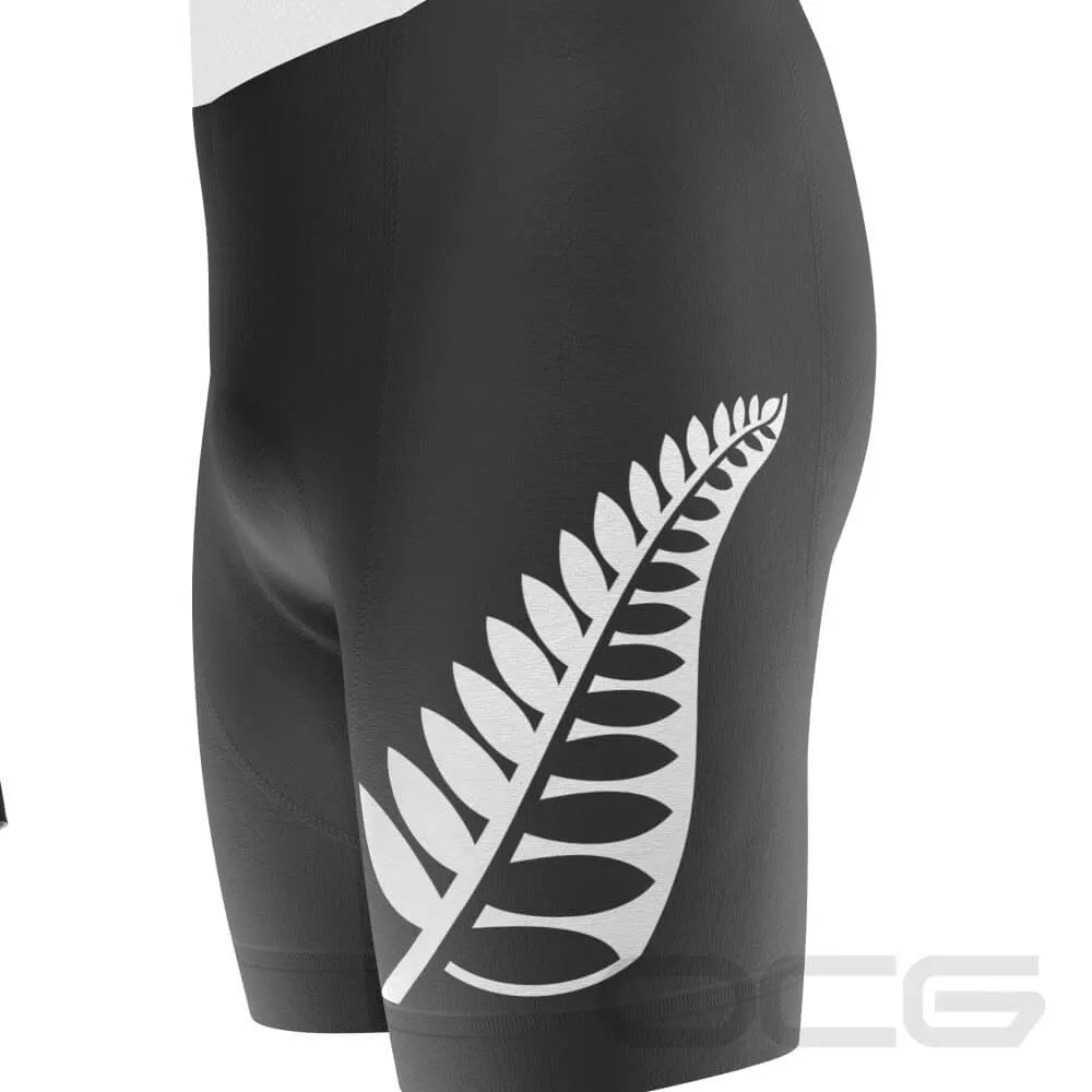 Men's New Zealand Silver Fern National Flag 2 Piece Cycling Kit