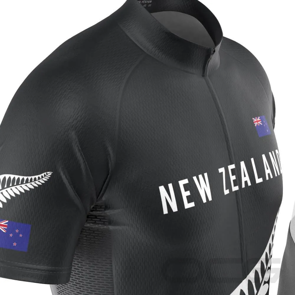 Men's New Zealand Silver Fern National Flag 2 Piece Cycling Kit
