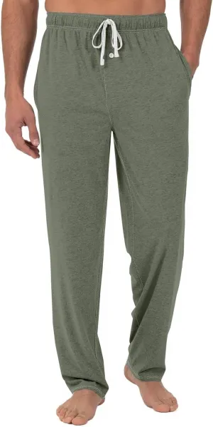 Mens Pajama Pants, Soft Cotton Sleep Lounge Pants Solid ComfortSoft Sleep Pant with Pockets and Drawstring