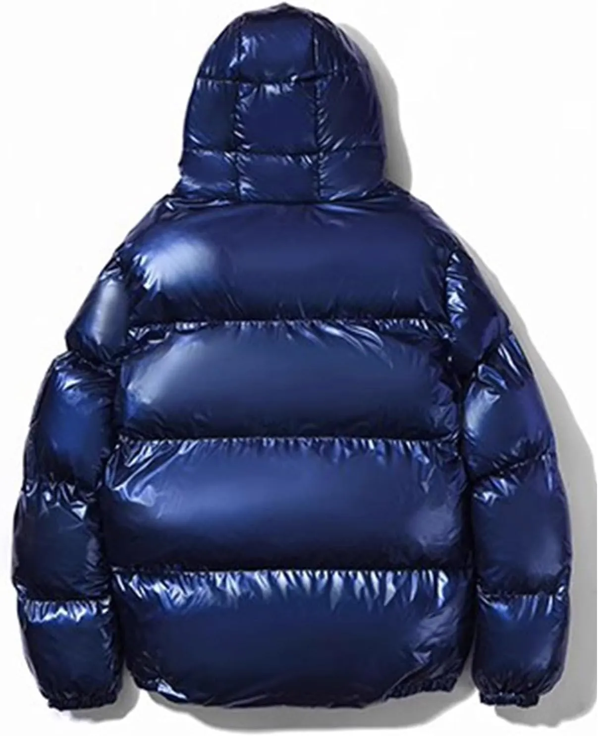 Men's Puffer Jackets Hooded Warm Winter Coats Bubble Puffy Down Jacket Full Zip Thicken Parka Water Resistant Outerwear