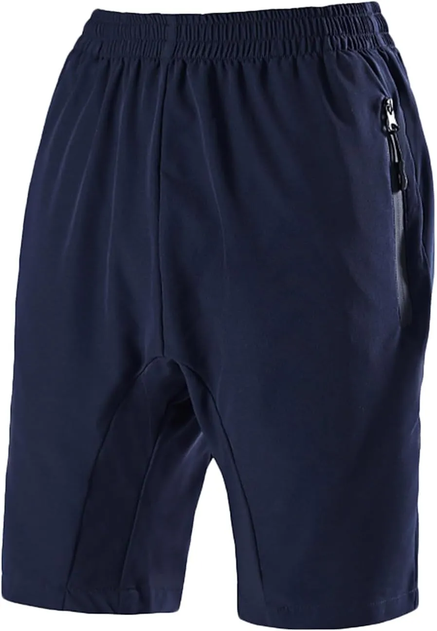 Men's Quick Dry Shorts Lightweight Hiking Shorts Outdoor Comfy Quick Dry Stretchy Work Cargo Shorts Zipper Pockets
