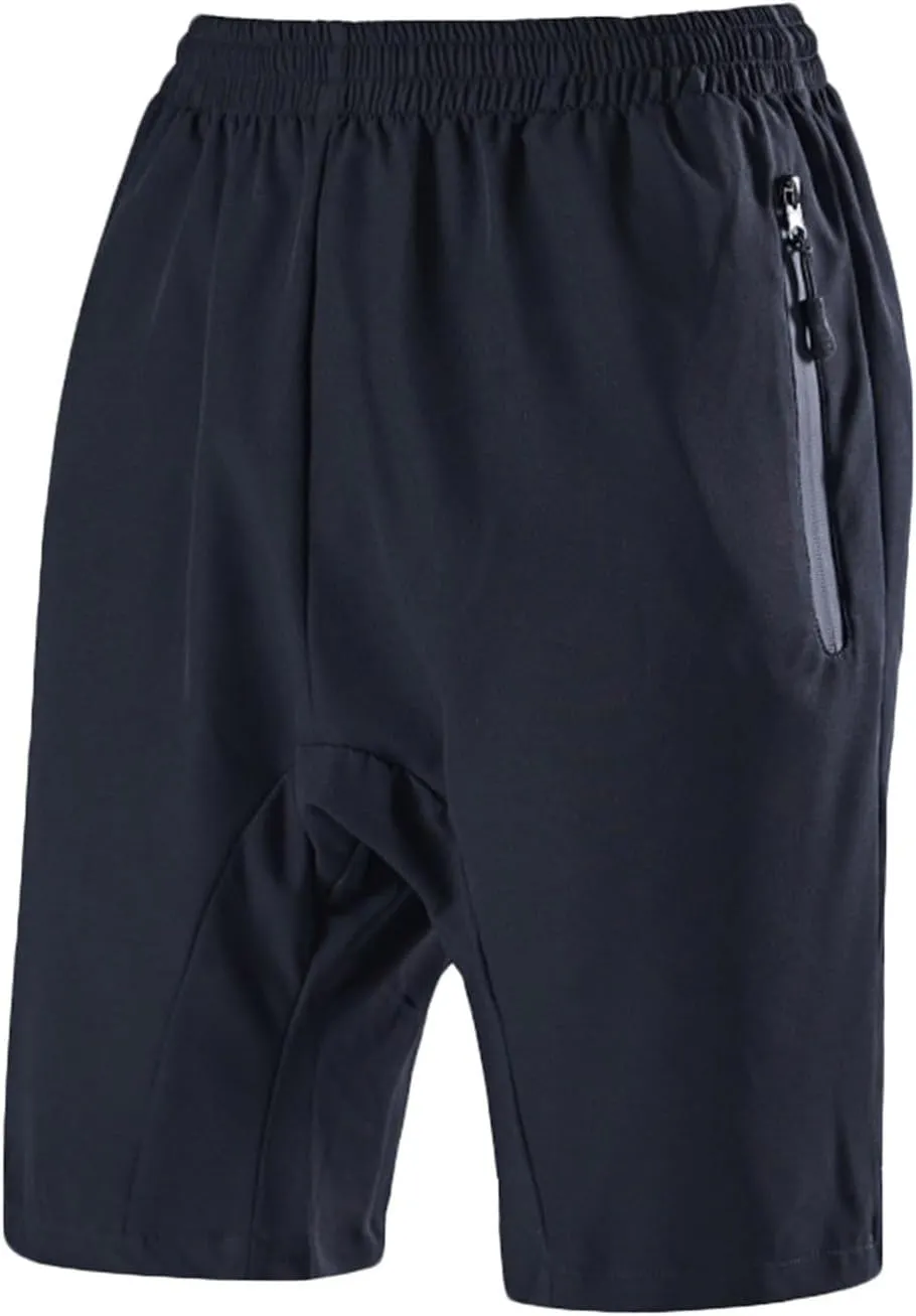 Men's Quick Dry Shorts Lightweight Hiking Shorts Outdoor Comfy Quick Dry Stretchy Work Cargo Shorts Zipper Pockets