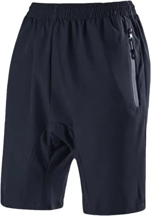 Men's Quick Dry Shorts Lightweight Hiking Shorts Outdoor Comfy Quick Dry Stretchy Work Cargo Shorts Zipper Pockets