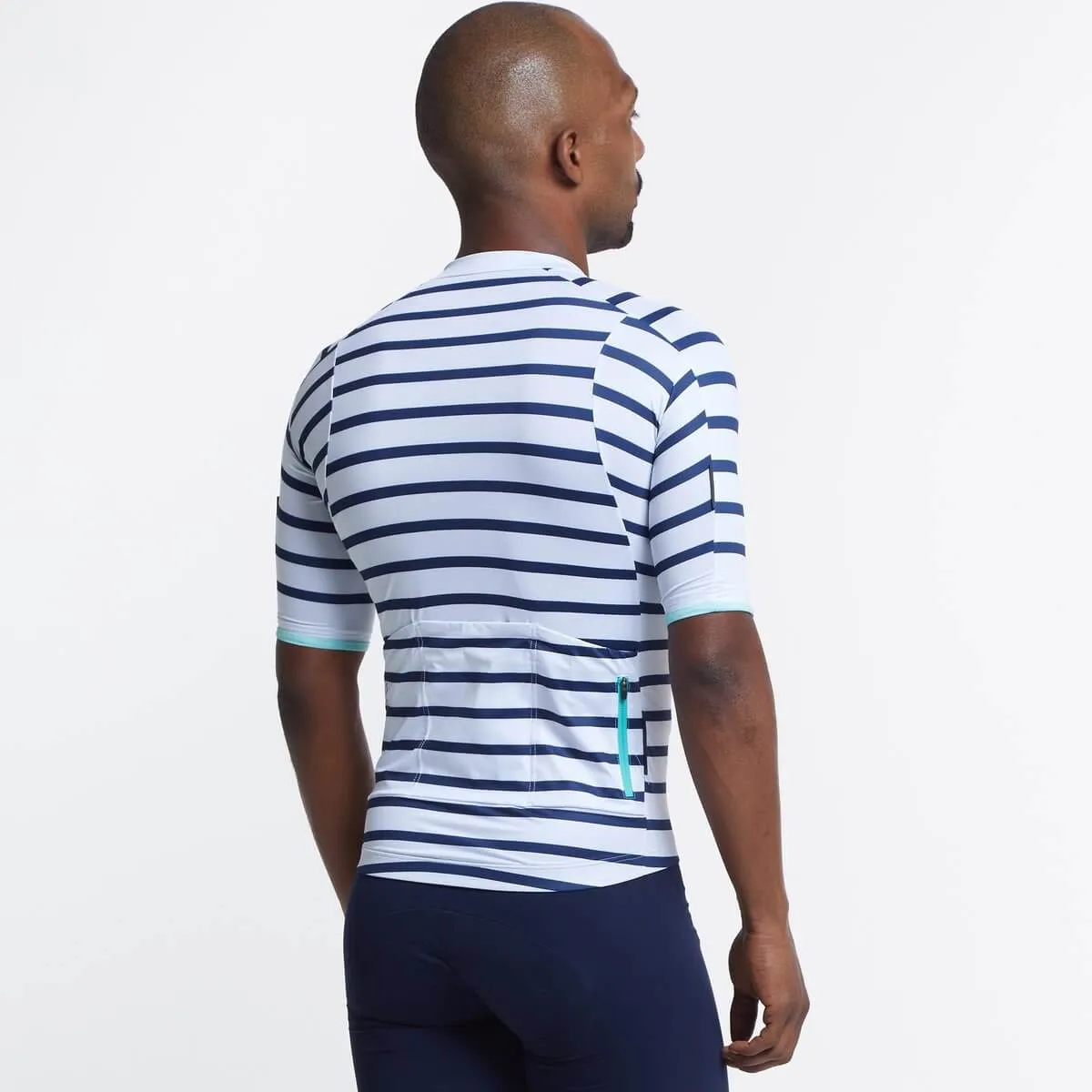 Men's SE Jersey - White Navy Breton