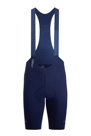 Men's Seamless Blue Pro Cycling Bib Shorts