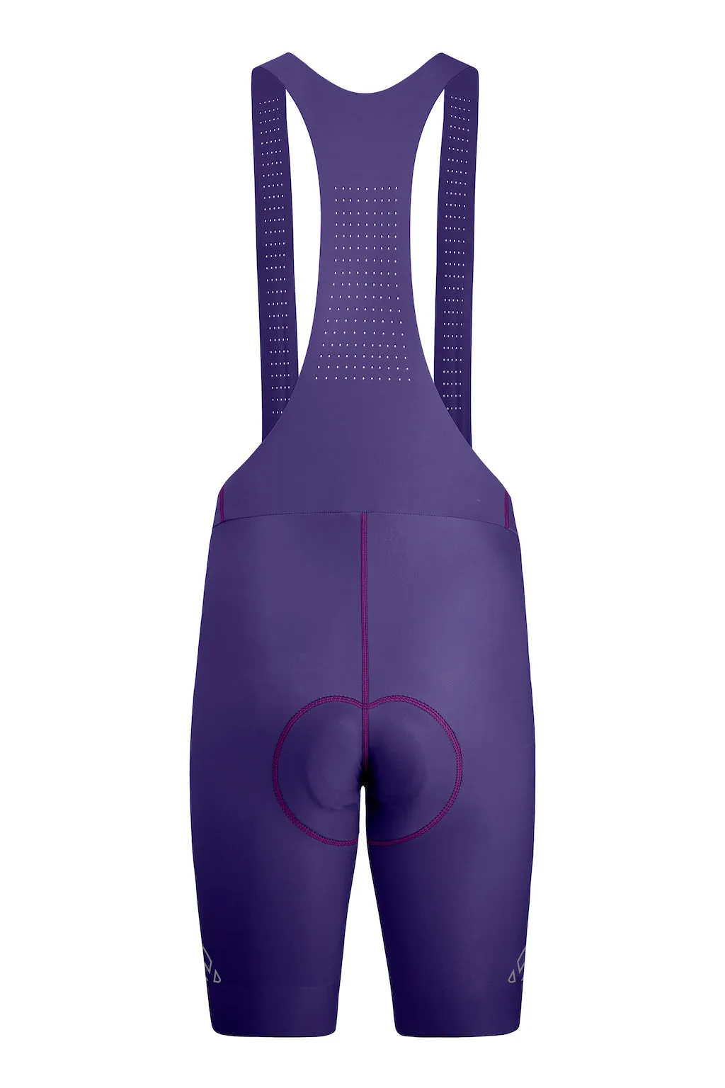 Men's Seamless Purple Pro Cycling Bib Shorts