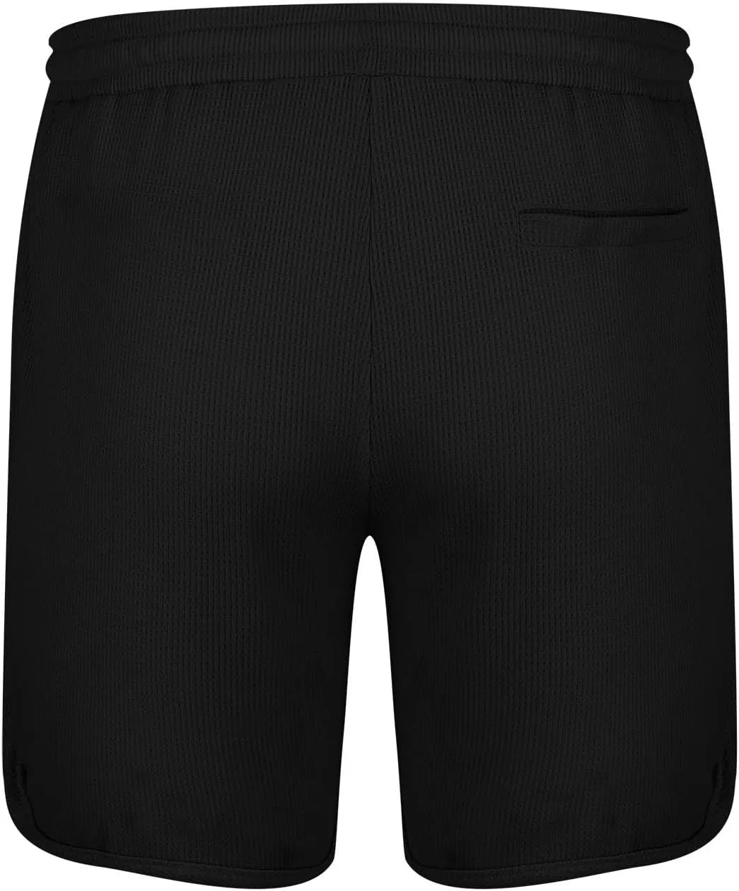 Mens Short Casual Waffle Knit Breathable Summer Beach Shorts Breathable Comfy Lounge Shorts Short Pants