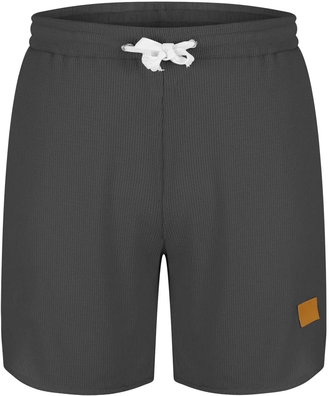 Mens Short Casual Waffle Knit Breathable Summer Beach Shorts Breathable Comfy Lounge Shorts Short Pants