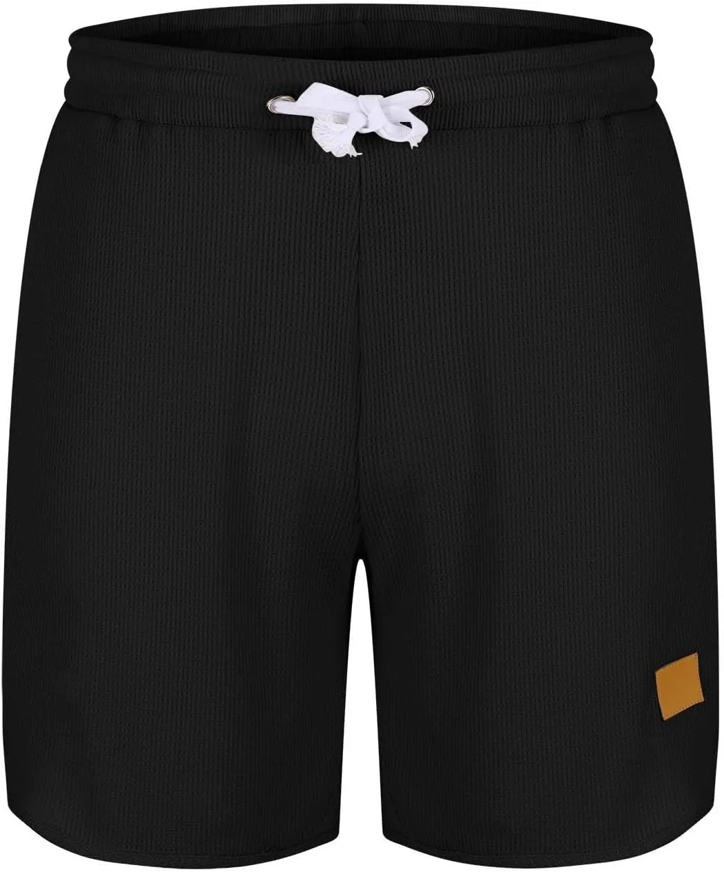 Mens Short Casual Waffle Knit Breathable Summer Beach Shorts Breathable Comfy Lounge Shorts Short Pants