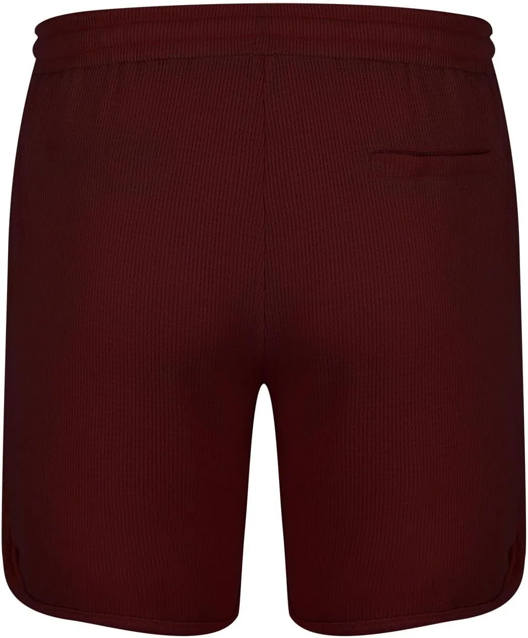 Mens Short Casual Waffle Knit Breathable Summer Beach Shorts Breathable Comfy Lounge Shorts Short Pants