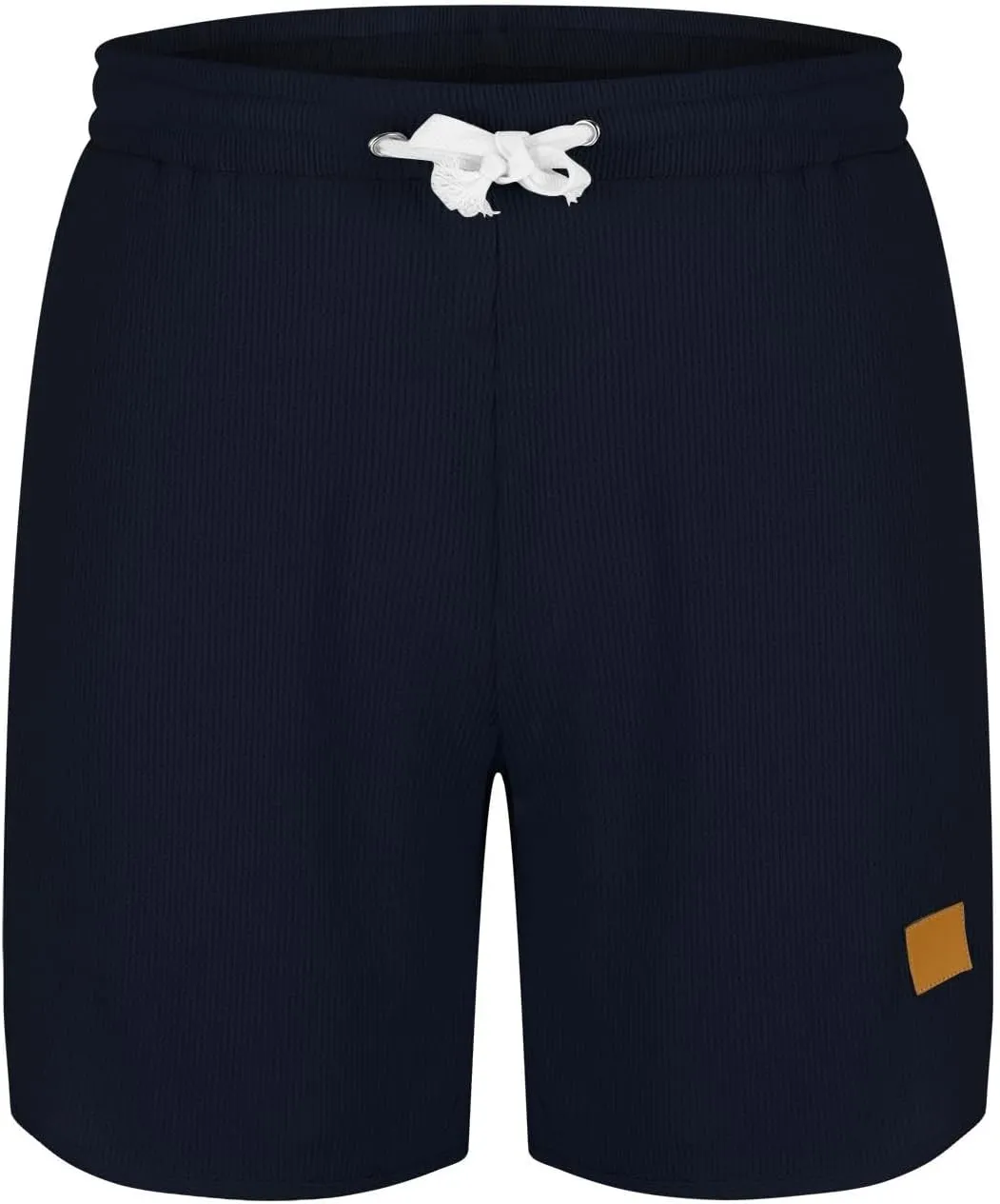 Mens Short Casual Waffle Knit Breathable Summer Beach Shorts Breathable Comfy Lounge Shorts Short Pants