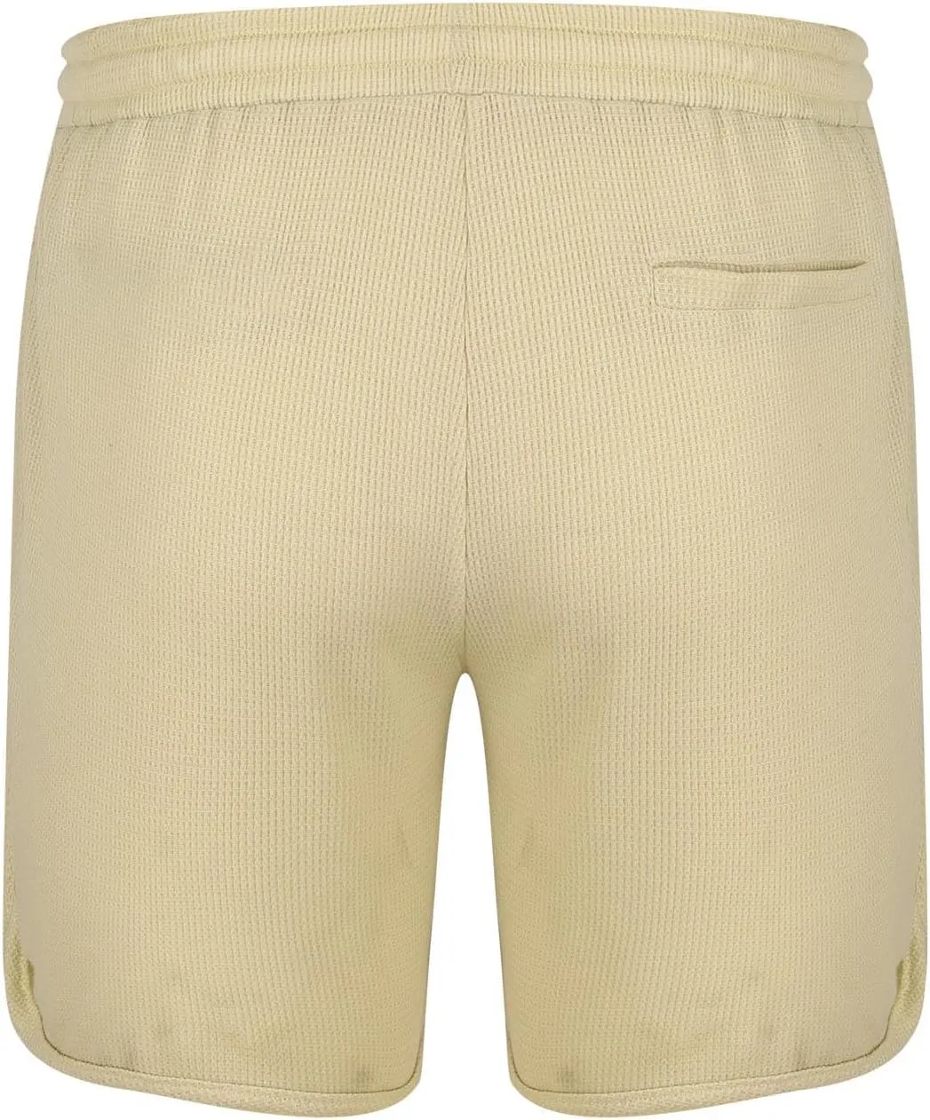 Mens Short Casual Waffle Knit Breathable Summer Beach Shorts Breathable Comfy Lounge Shorts Short Pants