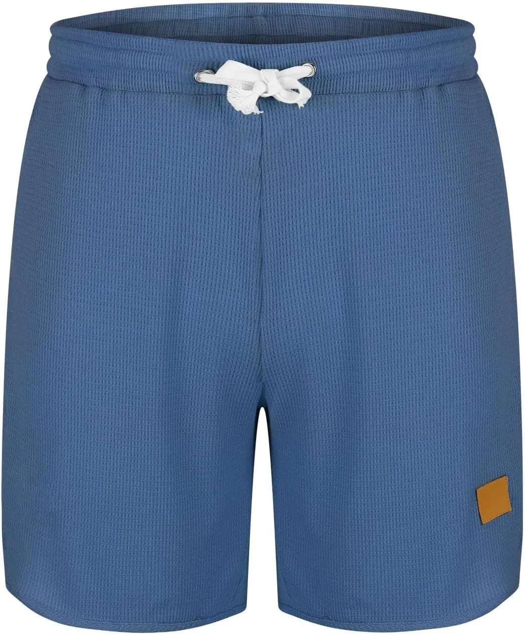 Mens Short Casual Waffle Knit Breathable Summer Beach Shorts Breathable Comfy Lounge Shorts Short Pants