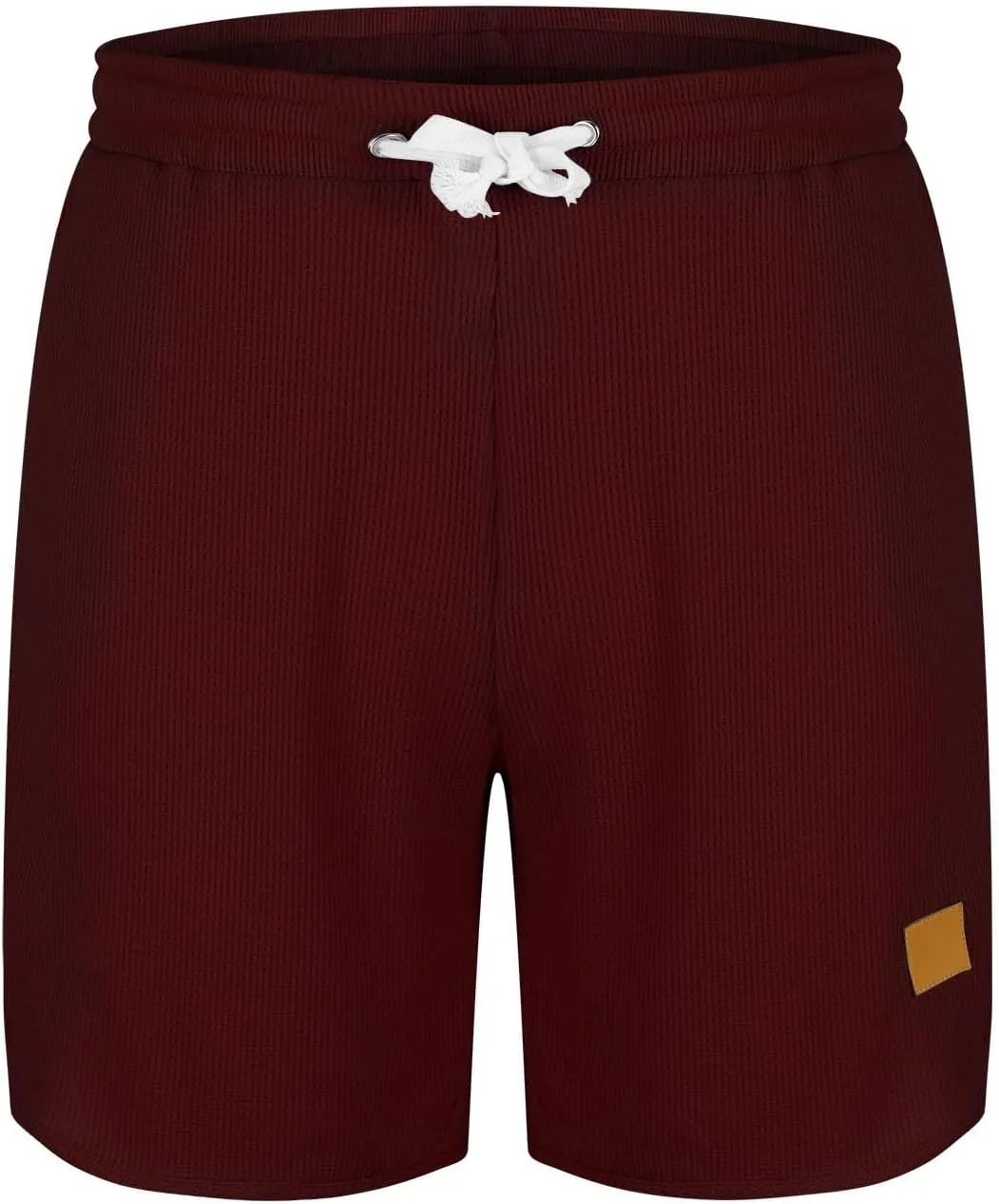 Mens Short Casual Waffle Knit Breathable Summer Beach Shorts Breathable Comfy Lounge Shorts Short Pants