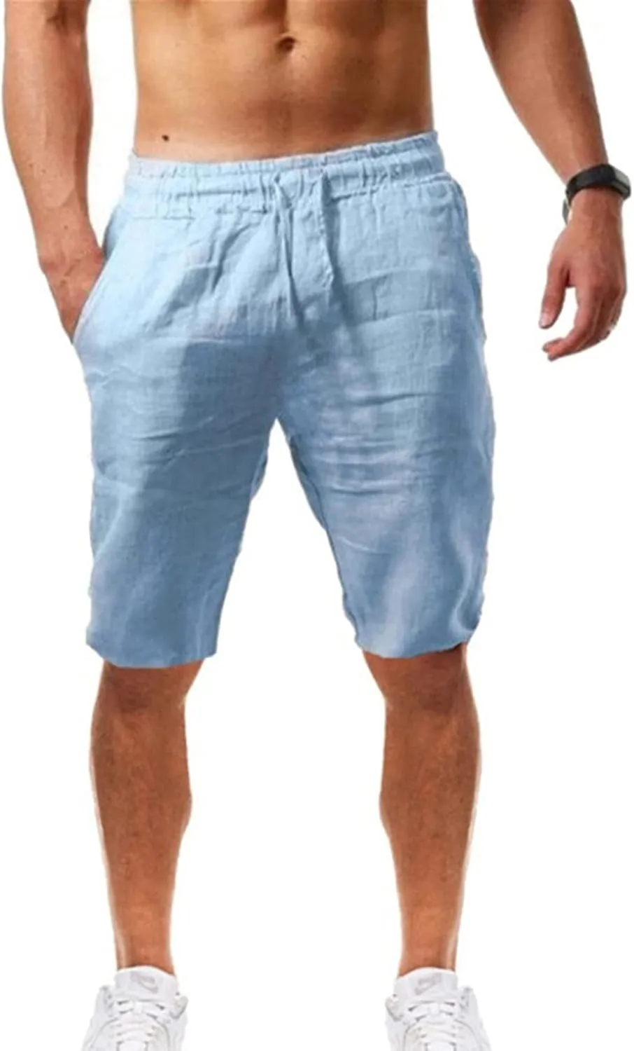 Mens Shorts 2024 Retro Scottish Plaid Contrast Waistband Pleated Skirt Men Clothing Mens Cargo Shorts Men's Cargo