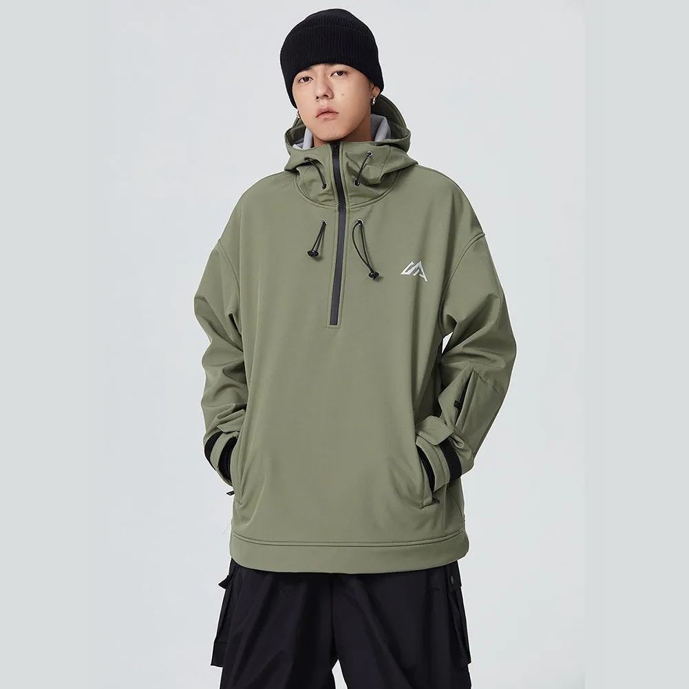 Men's Snowboard Anorak Jacket Outdoor Winter Hoodie