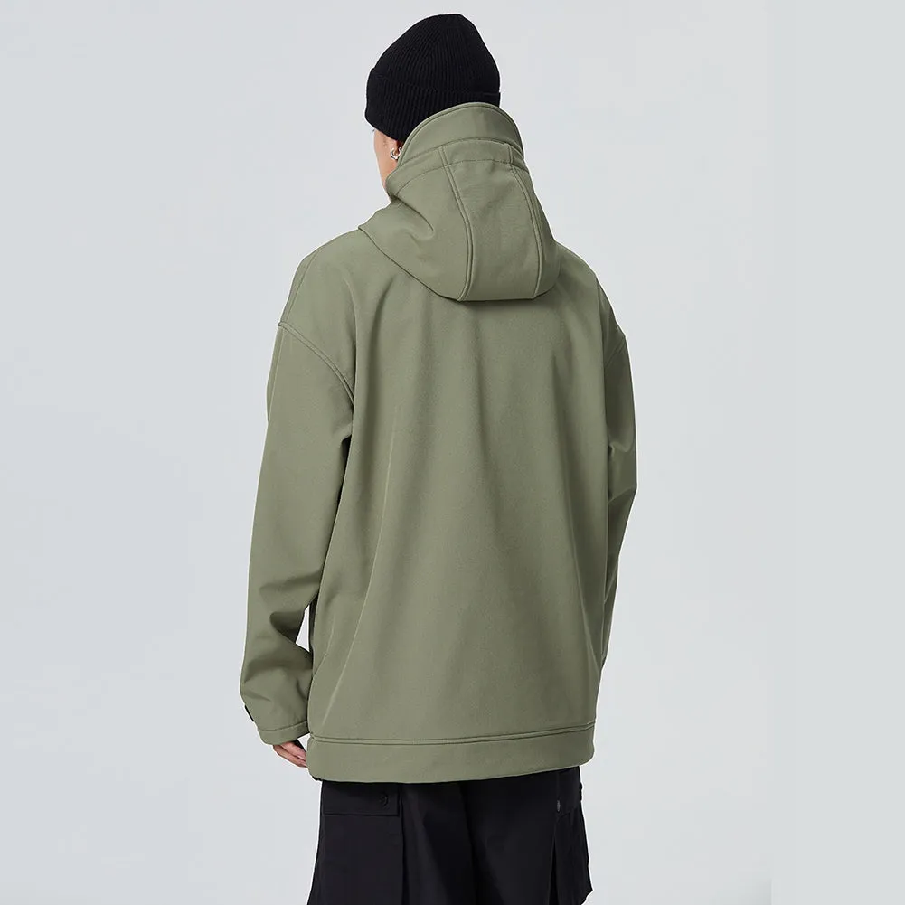 Men's Snowboard Anorak Jacket Outdoor Winter Hoodie