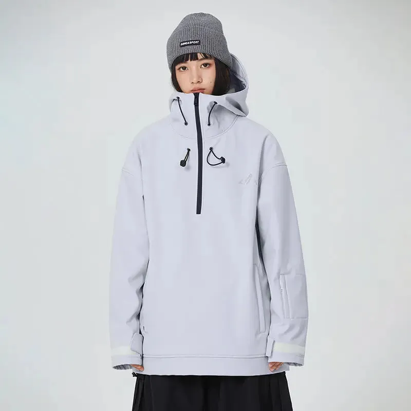 Men's Snowboard Anorak Jacket Outdoor Winter Hoodie