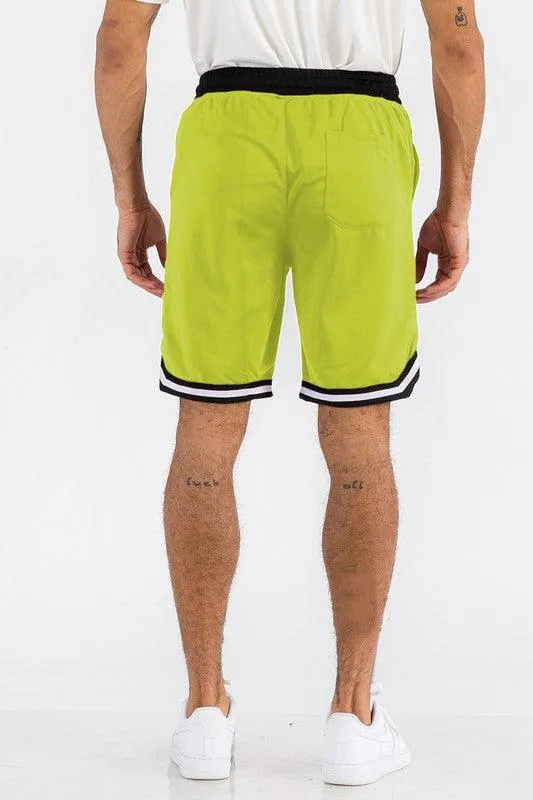 Mens Solid Athletic Basketball Sports Shorts