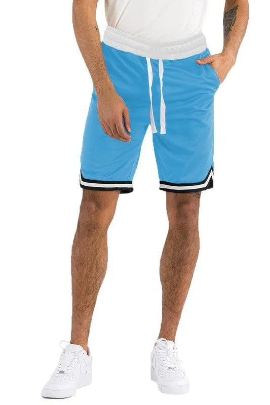Mens Solid Athletic Basketball Sports Shorts