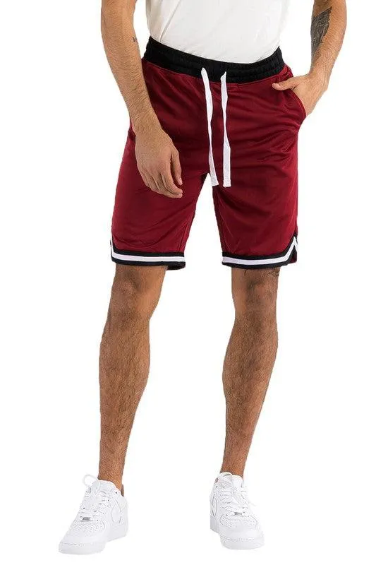 Mens Solid Athletic Basketball Sports Shorts