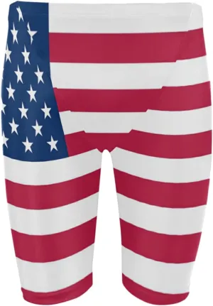 Mens Swim Jammers Printed Quick Dry Athletic Swimsuit