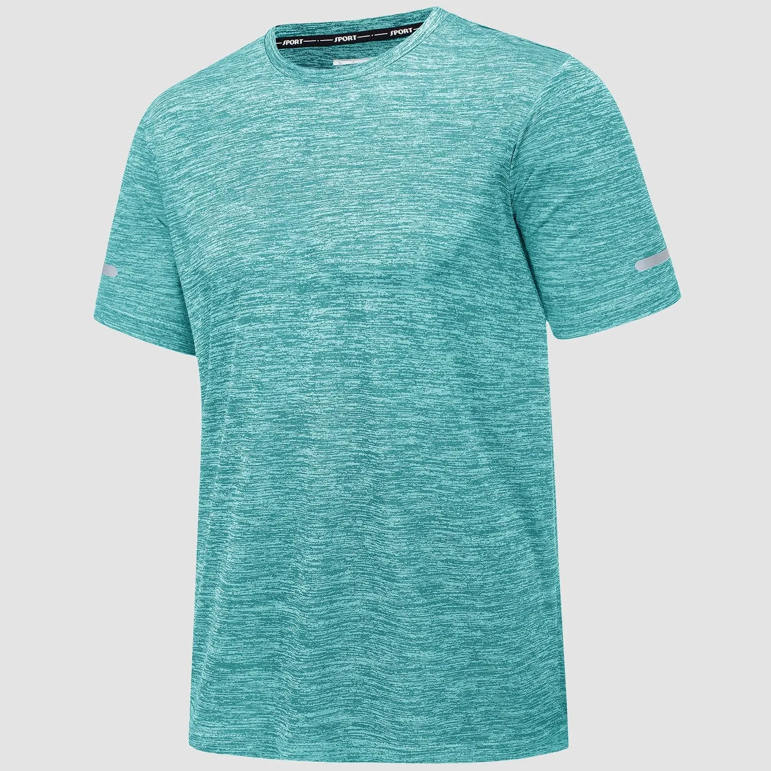 Men's T-Shirt Tag Free Quick Dry Athletic Running Shirts Performance Tee