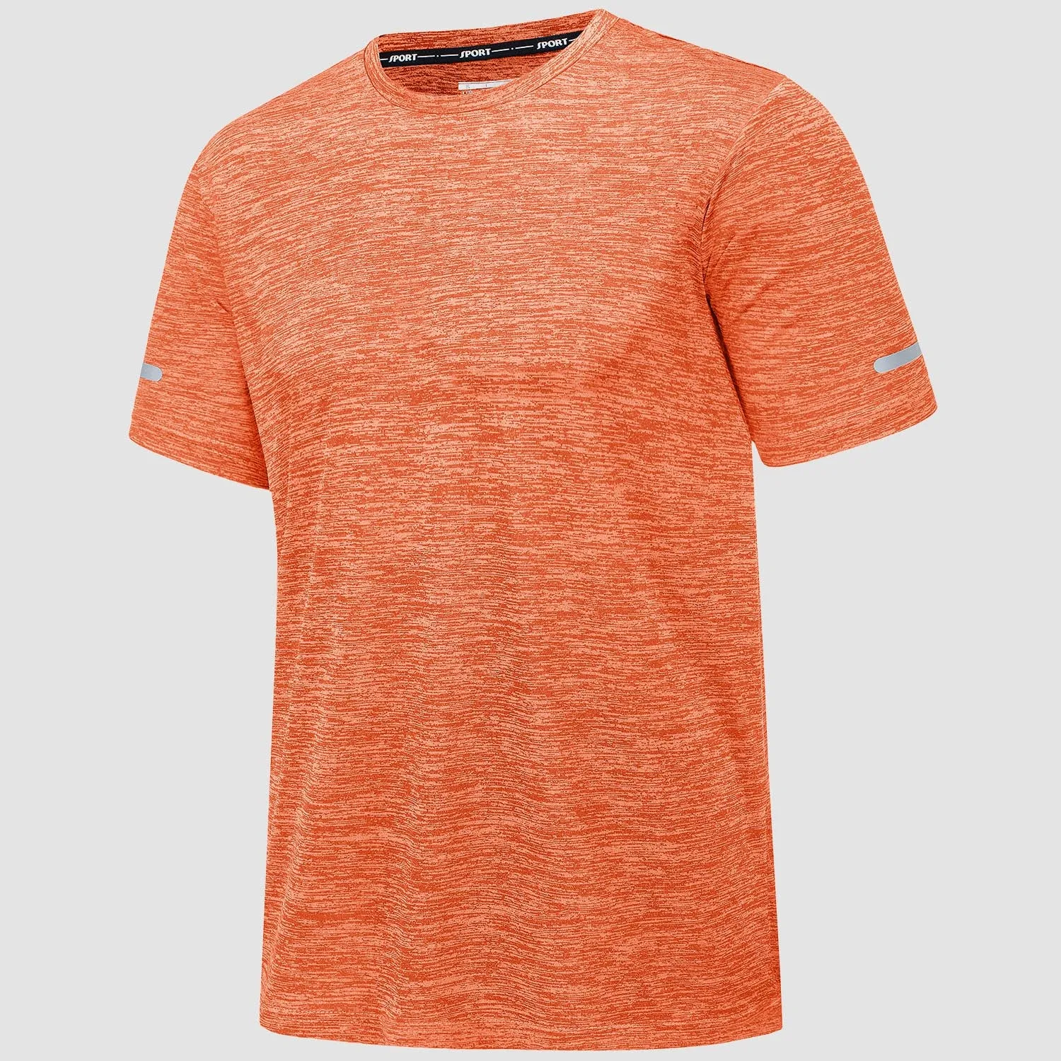 Men's T-Shirt Tag Free Quick Dry Athletic Running Shirts Performance Tee