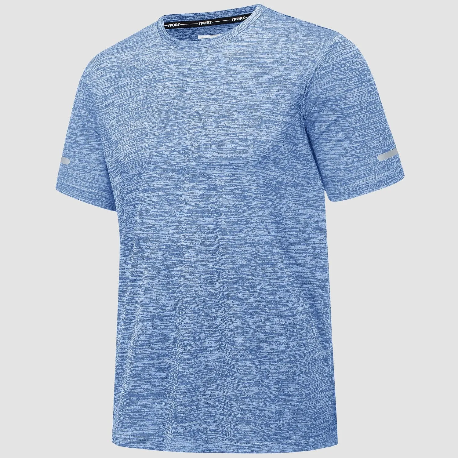 Men's T-Shirt Tag Free Quick Dry Athletic Running Shirts Performance Tee