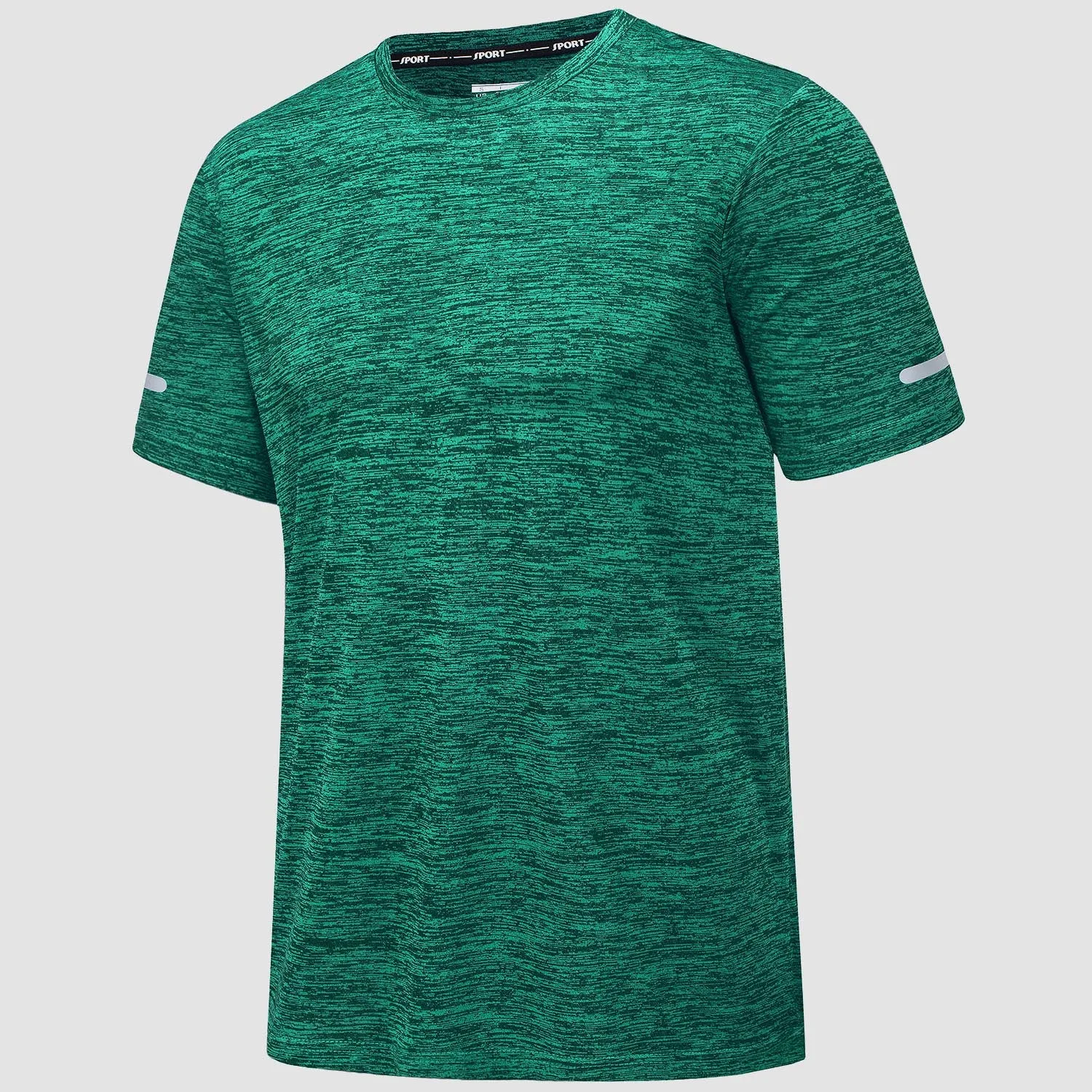 Men's T-Shirt Tag Free Quick Dry Athletic Running Shirts Performance Tee