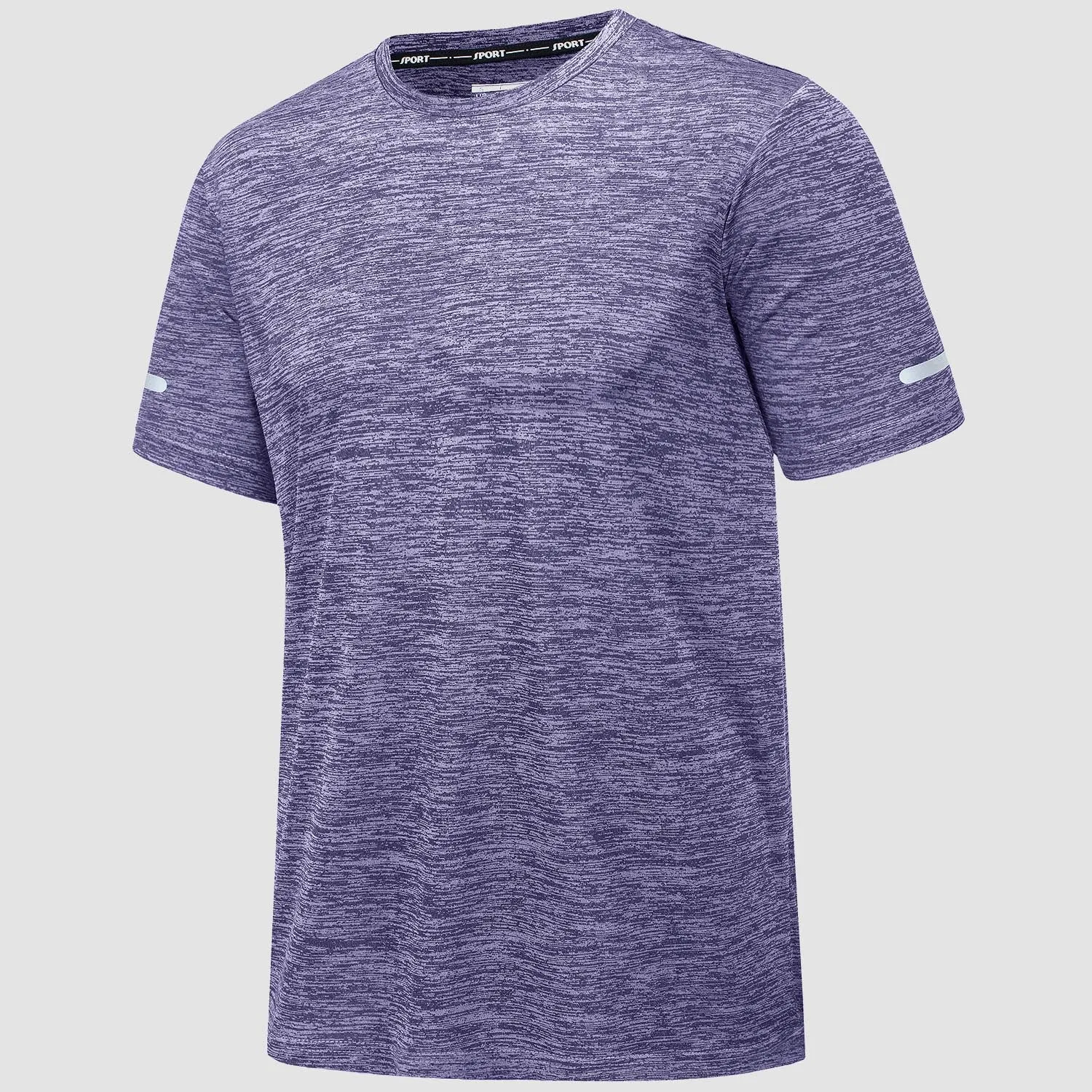 Men's T-Shirt Tag Free Quick Dry Athletic Running Shirts Performance Tee