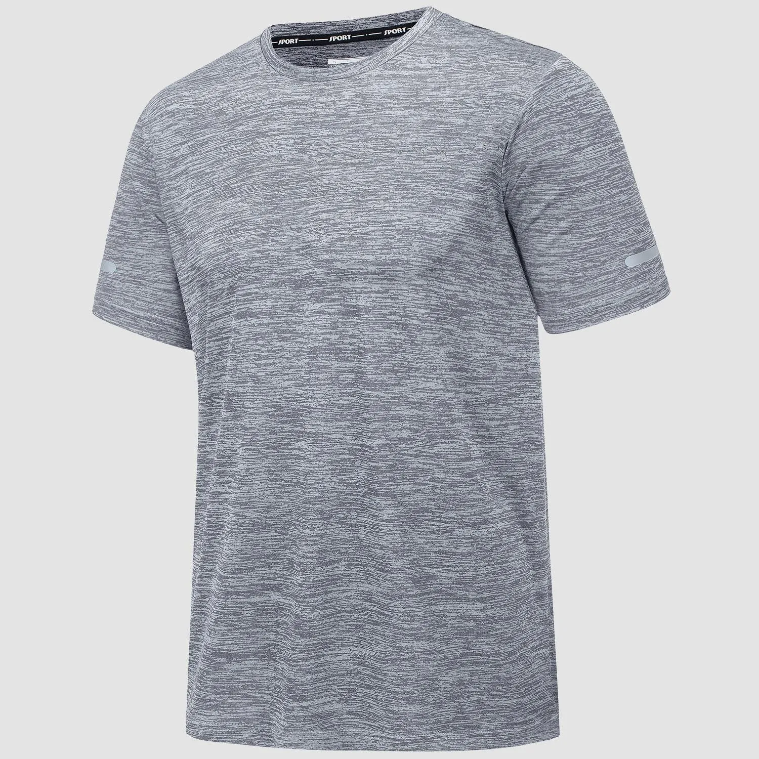 Men's T-Shirt Tag Free Quick Dry Athletic Running Shirts Performance Tee