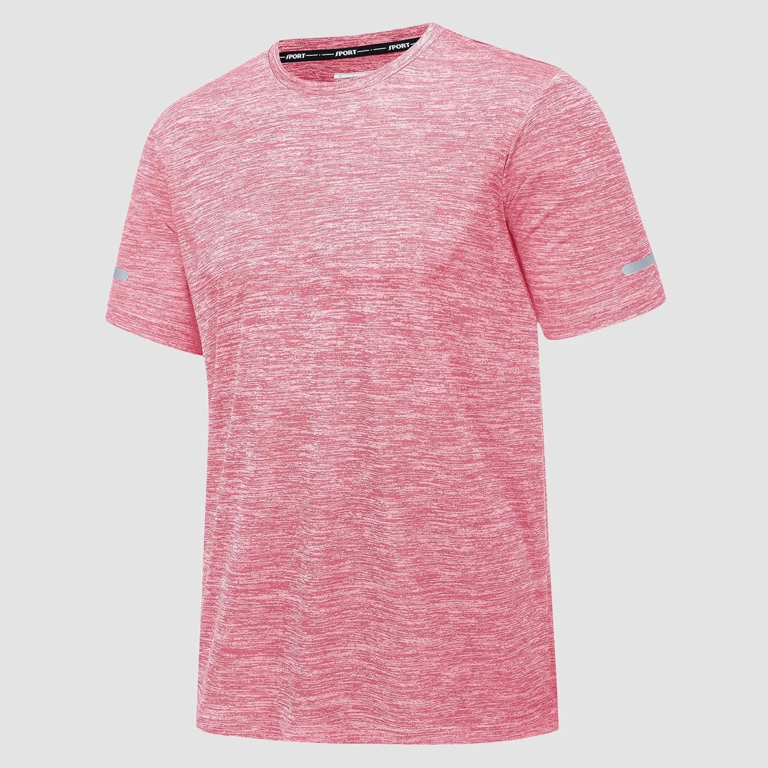 Men's T-Shirt Tag Free Quick Dry Athletic Running Shirts Performance Tee